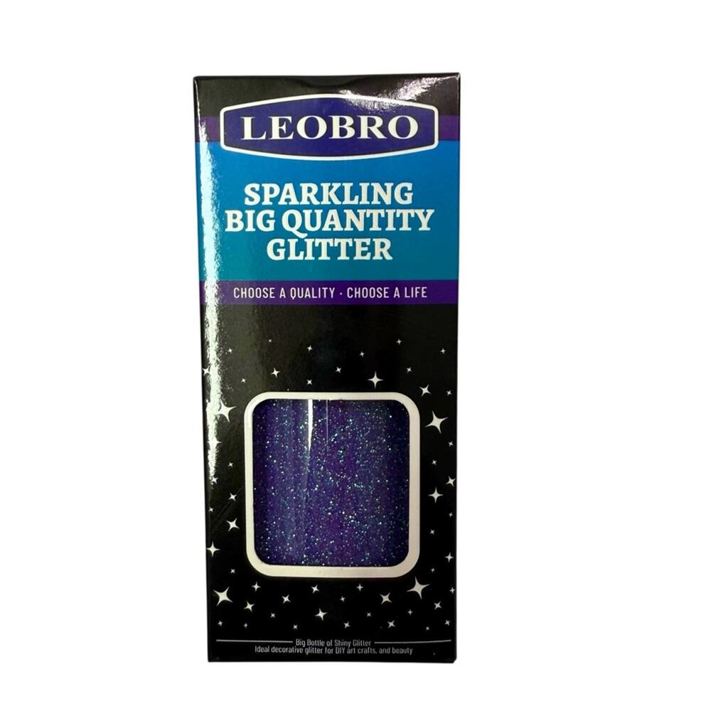Purple Craft Glitter Leobro Sparkling crafting projects NEW
